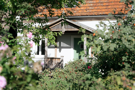Ferienhaus und Park
