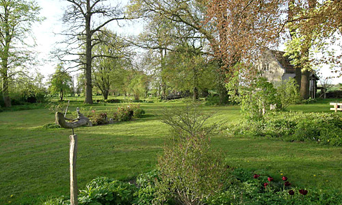 Ferienhaus und Park