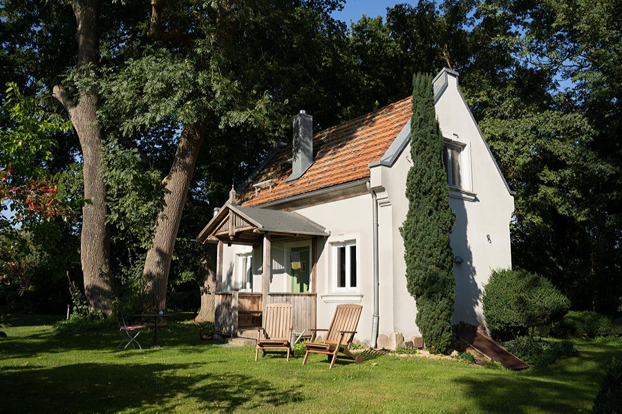 Ferienhaus und Park