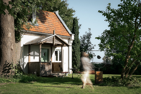 Ferienhaus und Park